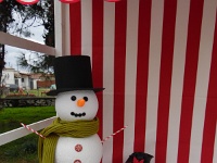 ο χιονάνθρωπος απαραίτητος στο κρύο ντεκόρ των Χριστουγέννων