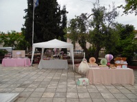 στήσιμο βάπτισης με θέμα το αερόστατο  στήσιμο βάπτισης με θέμα το αερόστατο