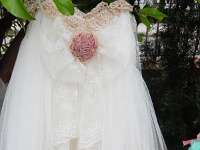 αέρινο, ρομαντικό βαπτιστικό φόρεμα  αέρινο, ρομαντικό βαπτιστικό φόρεμα